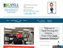 Tablet Screenshot of capellflooring.com